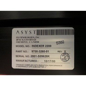 Asyst 9700-3260-01 INDEXER 2200